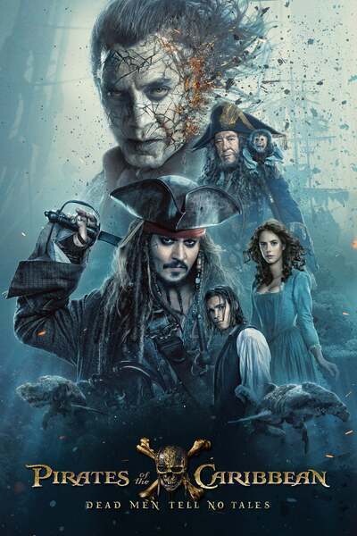 Pirates of the Caribbean: Dead Men Tell No Tales Hindi Dubbed Movie Poster (2017)