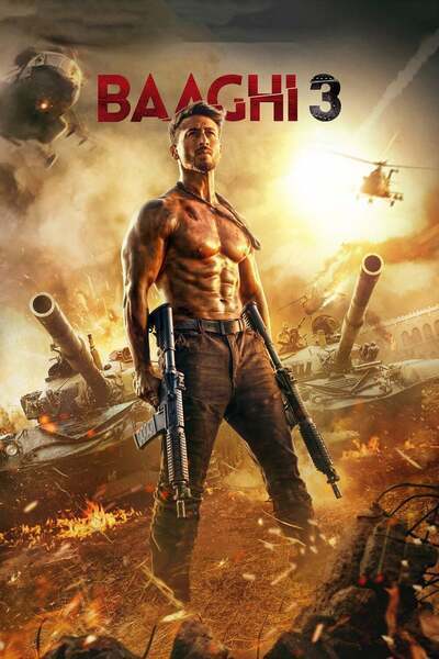 Baaghi 3 Hindi Dubbed Movie Poster (2020)