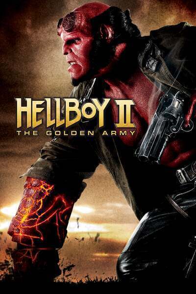 Hellboy II: The Golden Army Hindi Dubbed Movie Poster (2008)