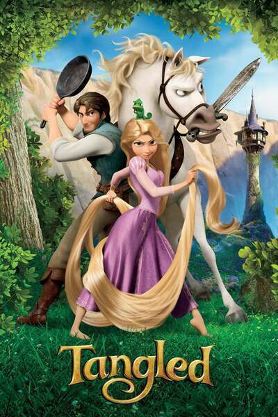 Tangled Hindi Dubbed Movie Poster (2010)