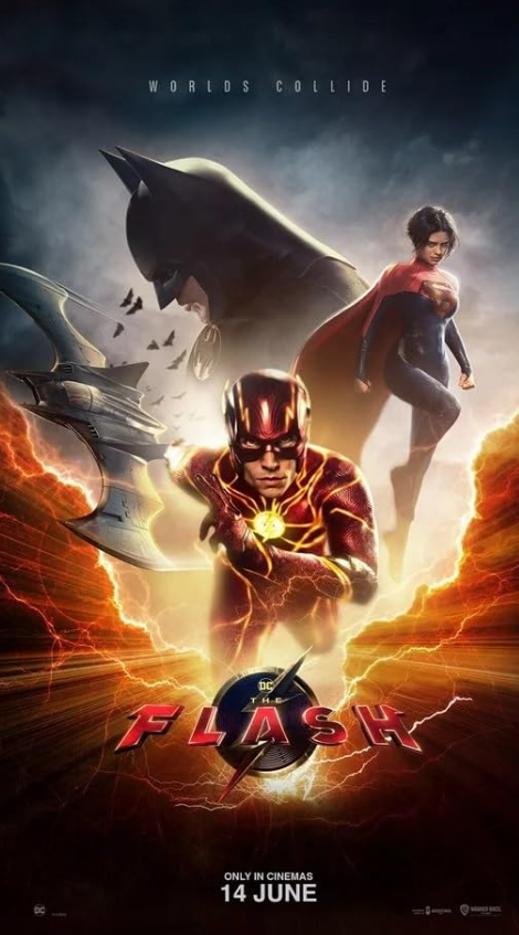 The Flash Hindi Dubbed Movie Poster (2023)