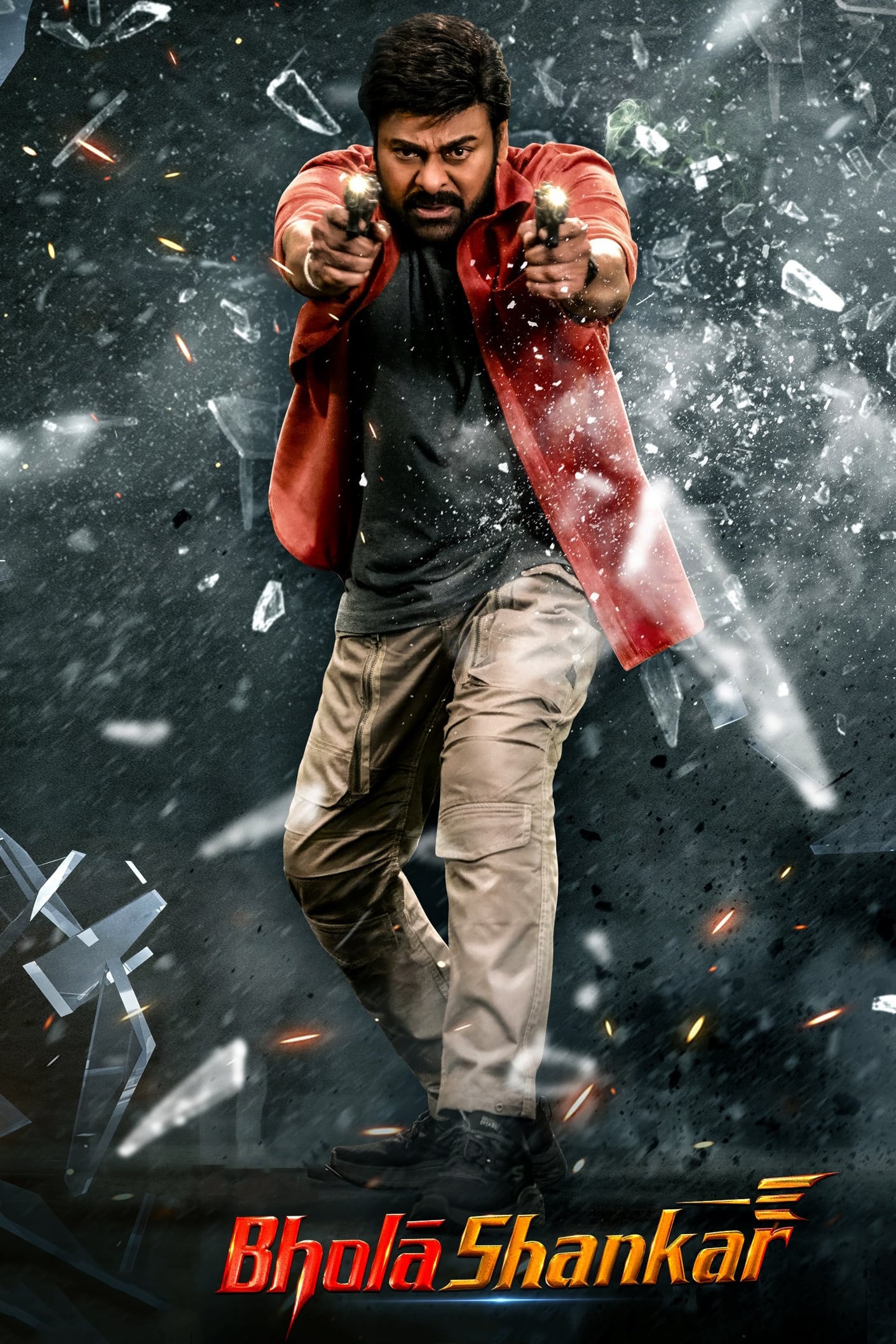 Bhola Shankar Hindi Dubbed Movie Poster (2023)