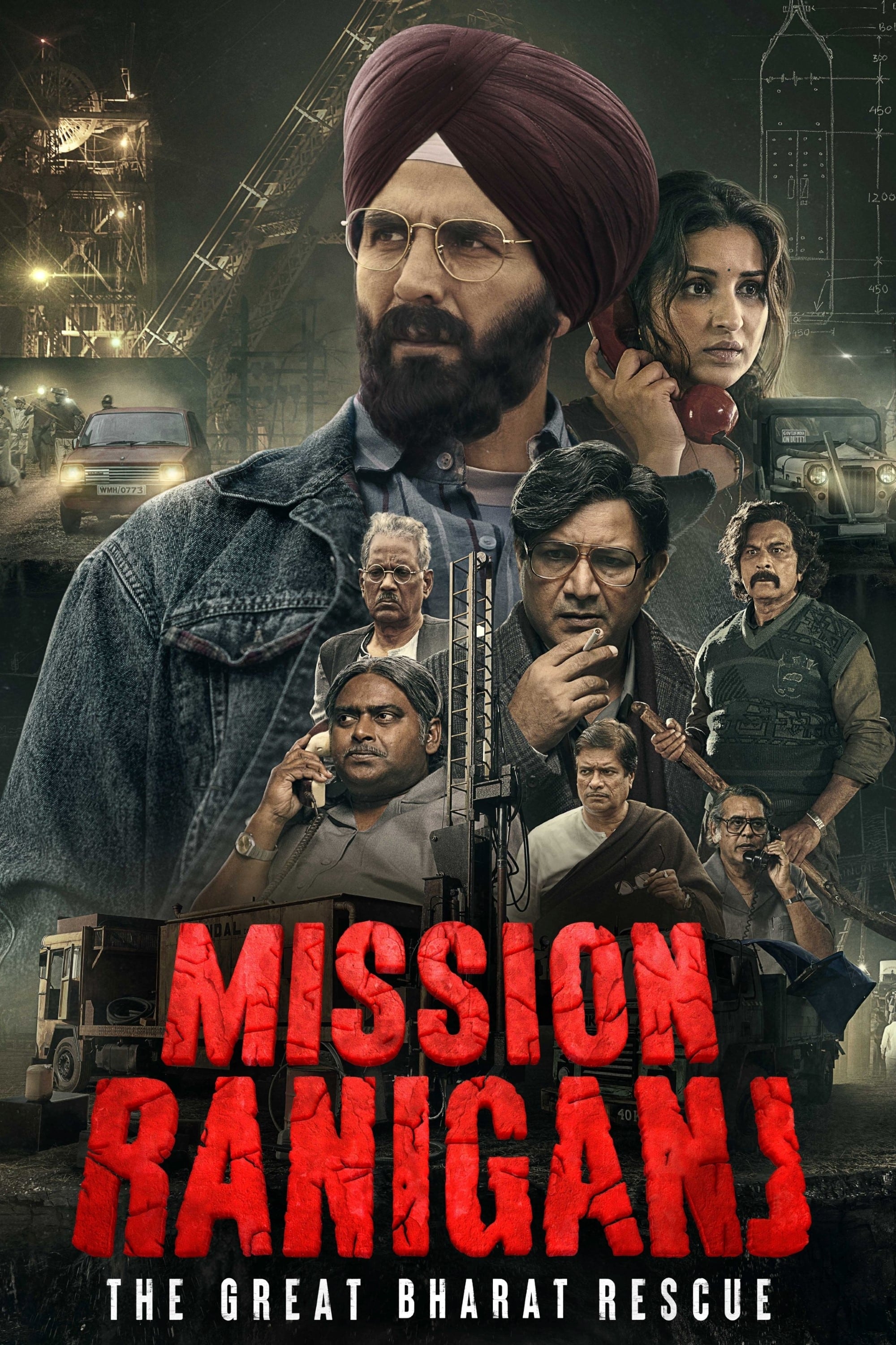 Mission Raniganj Hindi Dubbed Movie Poster (2023)