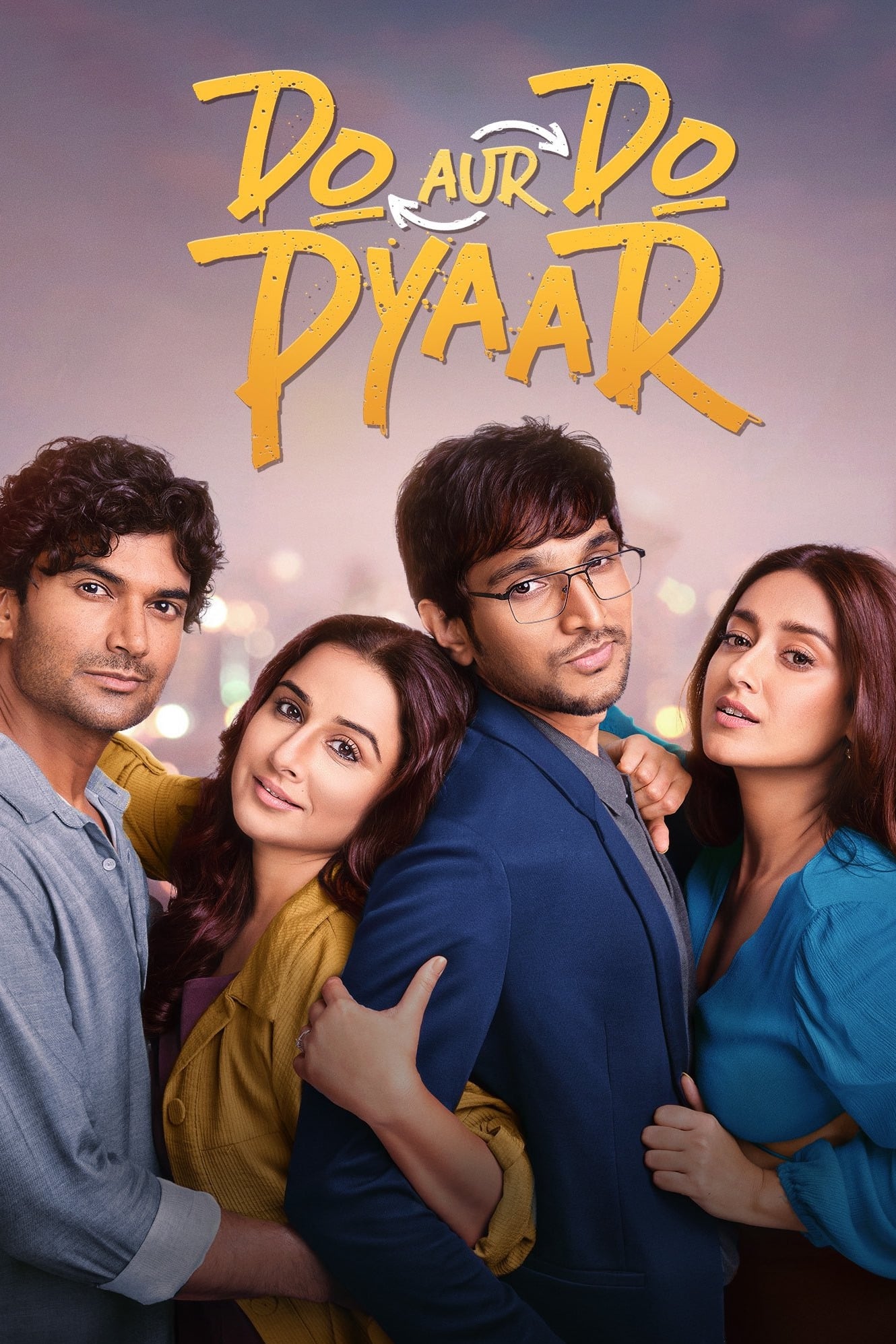 Do Aur Do Pyaar Hindi Dubbed Movie Poster (2024)
