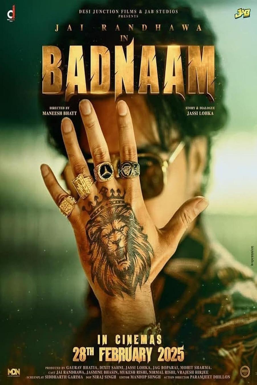 Badnaam Hindi Dubbed Movie Poster (2025)