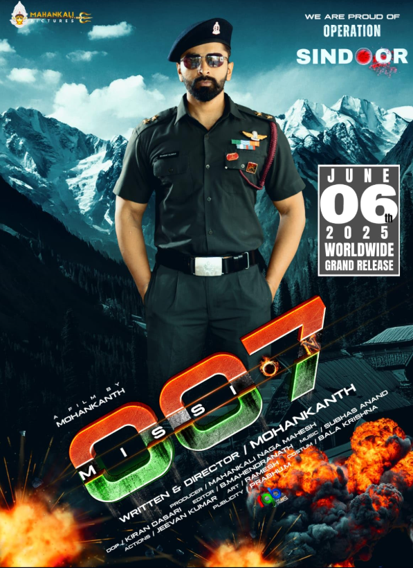 Mission 007 Hindi Dubbed Movie Poster (2025)