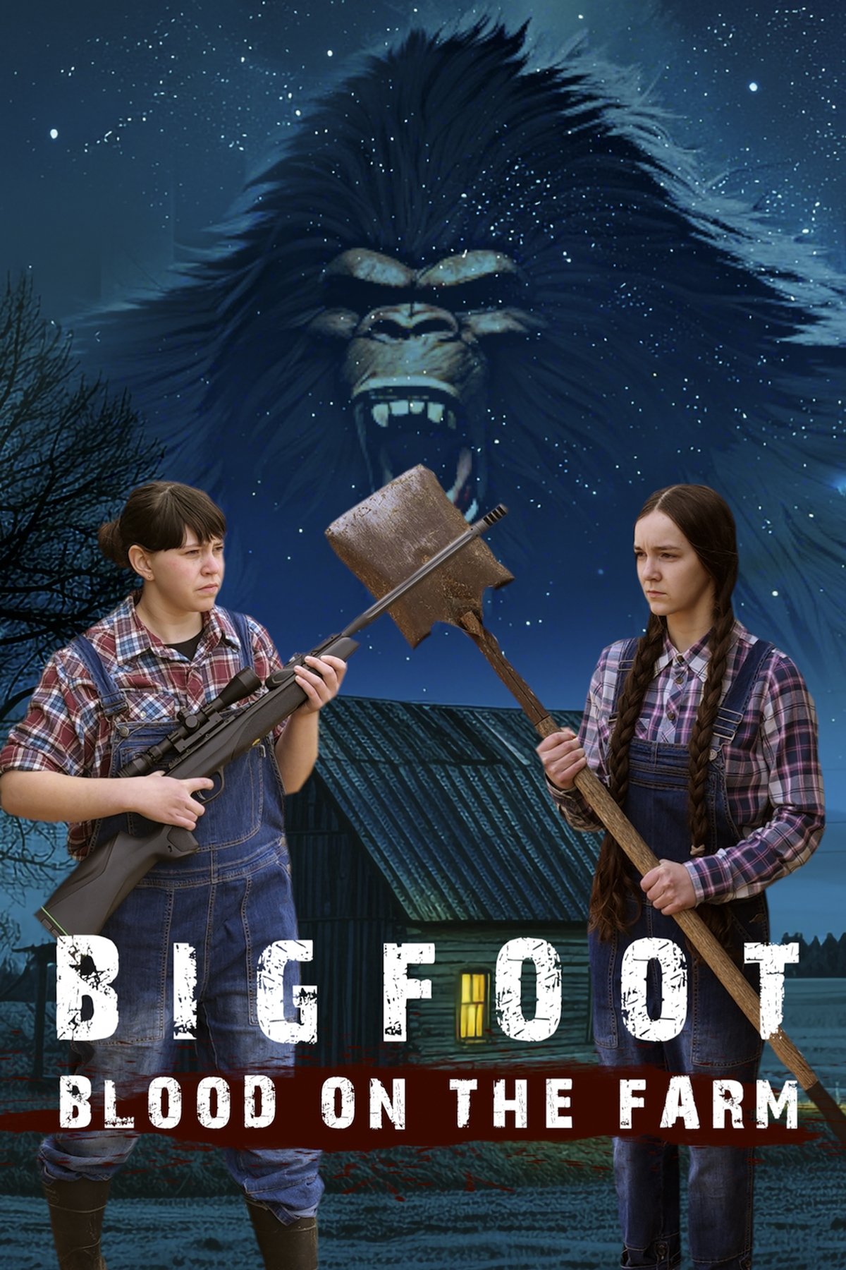 Bigfoot: Blood on the Farm Hindi Dubbed Movie Poster (2025)