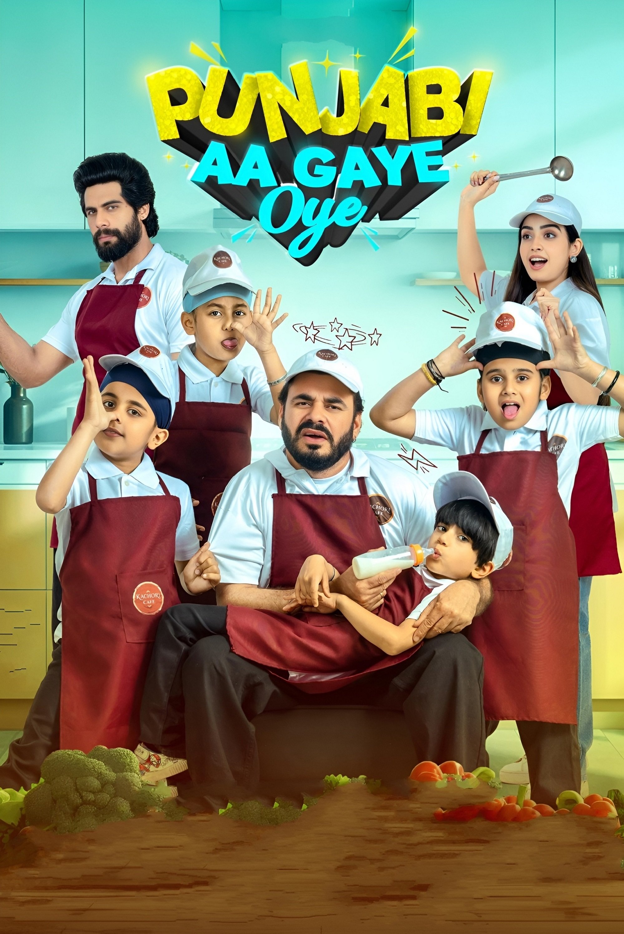 Punjabi Aa Gaye Oye Hindi Dubbed Movie Poster (2025)